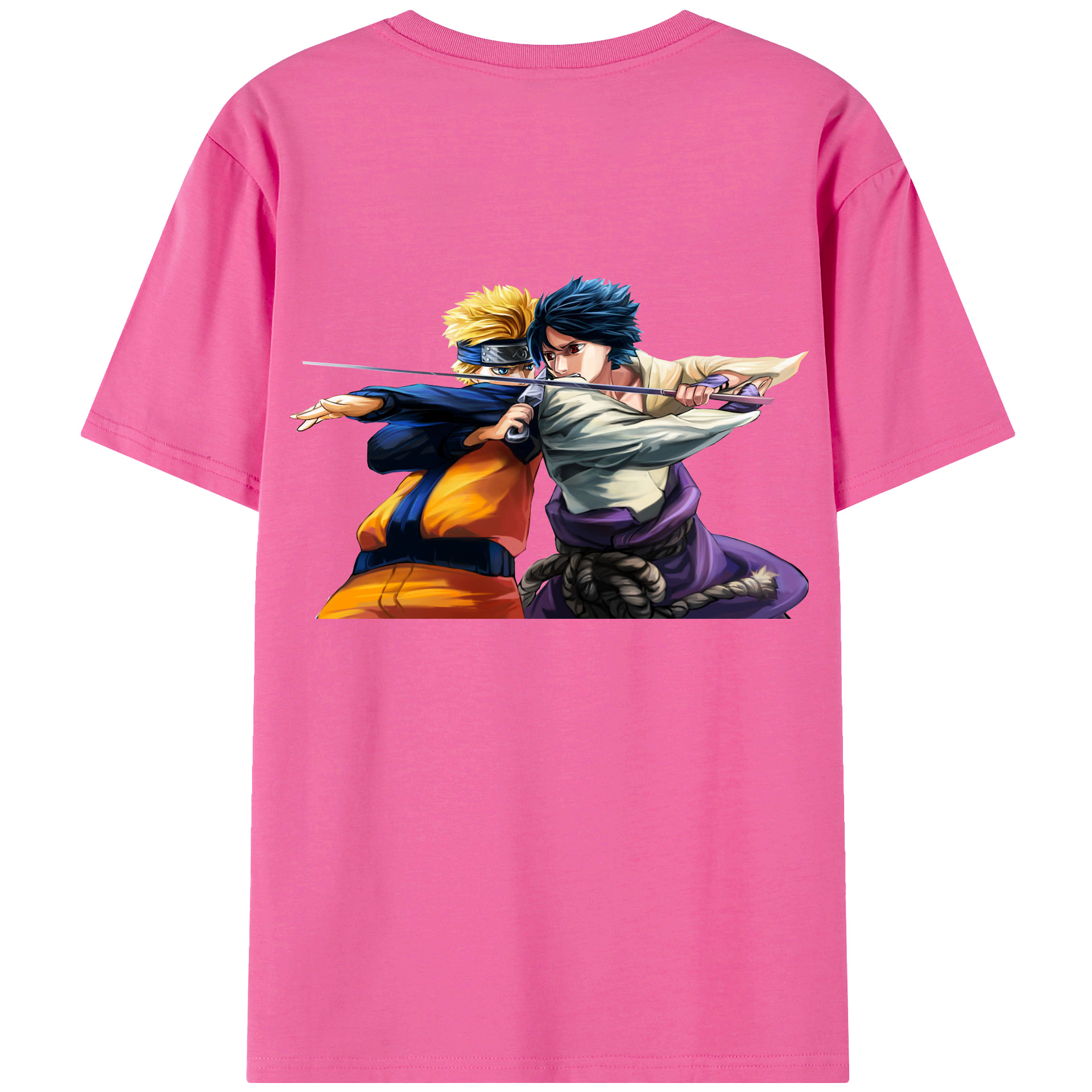 （画像用） NARUTO -ナルト- うずまき ナルト Uzumaki Naruto レディース半袖Tシャツ(バックプリント)